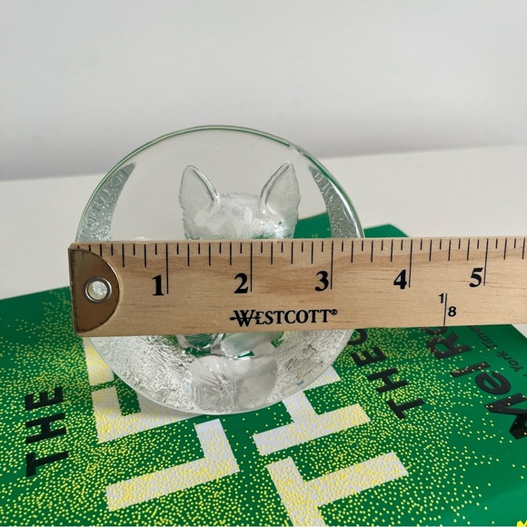 Mats Jonasson Crystal Cat with Yarn Kitten Signed Made in Sweden in‎ paperweight - Picture 12 of 13